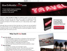 Tablet Screenshot of howtoworkintravel.com